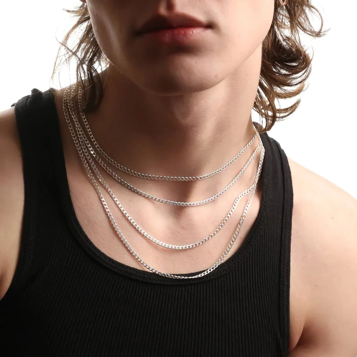 3MM STERLING SILVER CURB CHAIN - Hard Jewelry™
