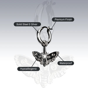 MOTH DANGLE EARRING