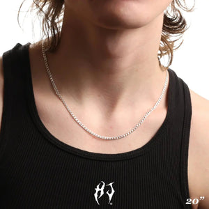 3MM STERLING SILVER CURB CHAIN - Hard Jewelry™