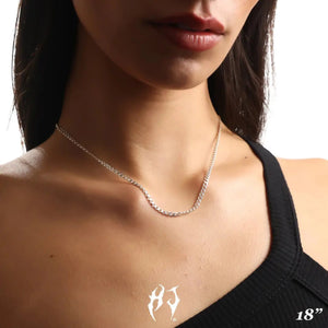 3MM STERLING SILVER CURB CHAIN - Hard Jewelry™