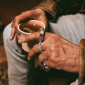 FALLEN ANGEL COFFIN RING - Hard Jewelry™