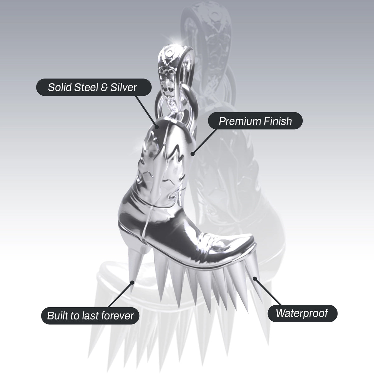 SPIKE BOOT PENDANT