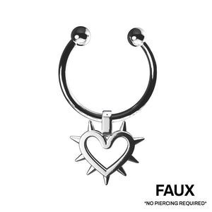 FAUX SPIKED HEART SEPTUM